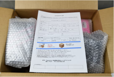 商品の梱包・発送イメージ画像